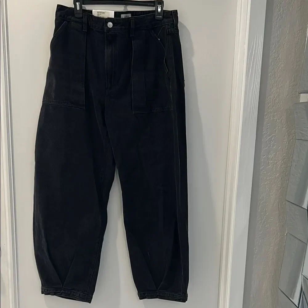 Agolde Black Cargo Jeans Relaxed Fit